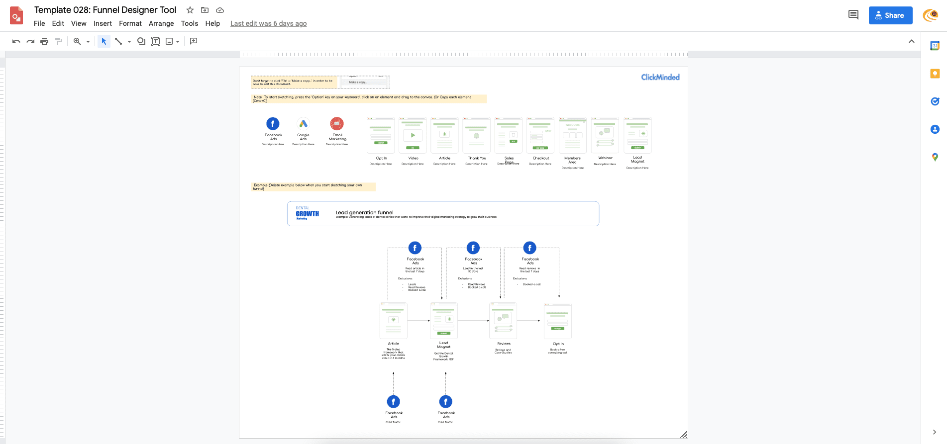 Template 028: Funnel Designer Tool